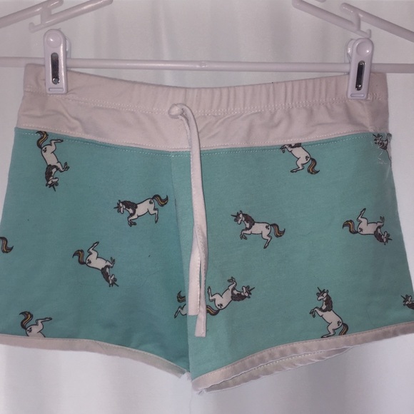 unicorn pajama shorts